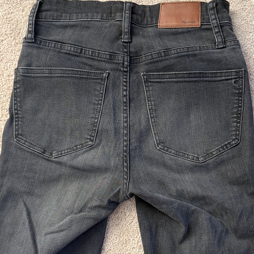 Madewell Black Cali Demi-boot Button-Fly Flare Jeans - Picture 5 of 9